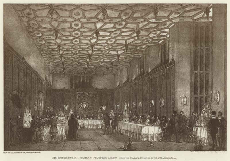 Sala Bankietowa, Hampton Court (lito) autorstwa English School