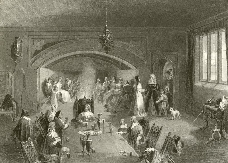 Sala Baronów na Boże Narodzenie autorstwa English School