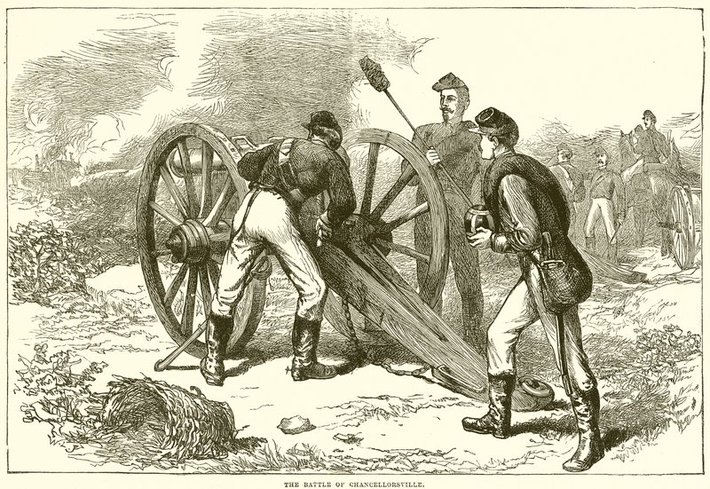Bitwa pod Chancellorsville autorstwa English School