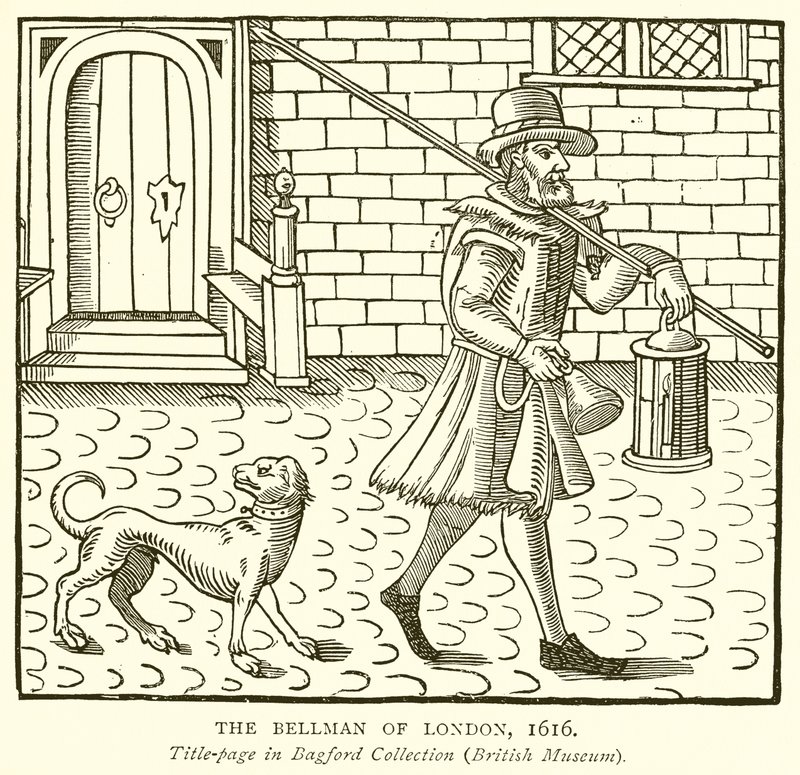 Dzwonnik Londynu, 1616 r autorstwa English School