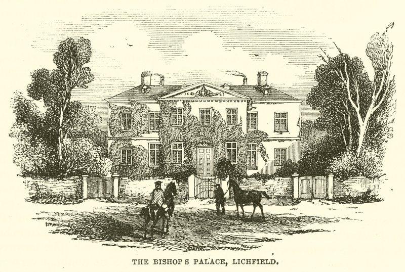 Pałac Biskupi, Lichfield (rycina) autorstwa English School