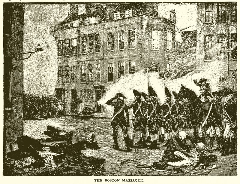 Masakra bostońska autorstwa English School