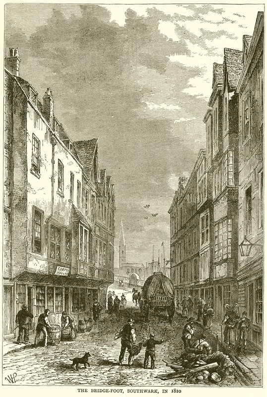 Most-Stopa, Southwark, 1810 r. autorstwa English School