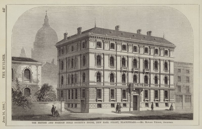 Dom Brytyjskiego i Zagranicznego Towarzystwa Biblijnego, New Earl Street, Blackfriars, pan Edward I