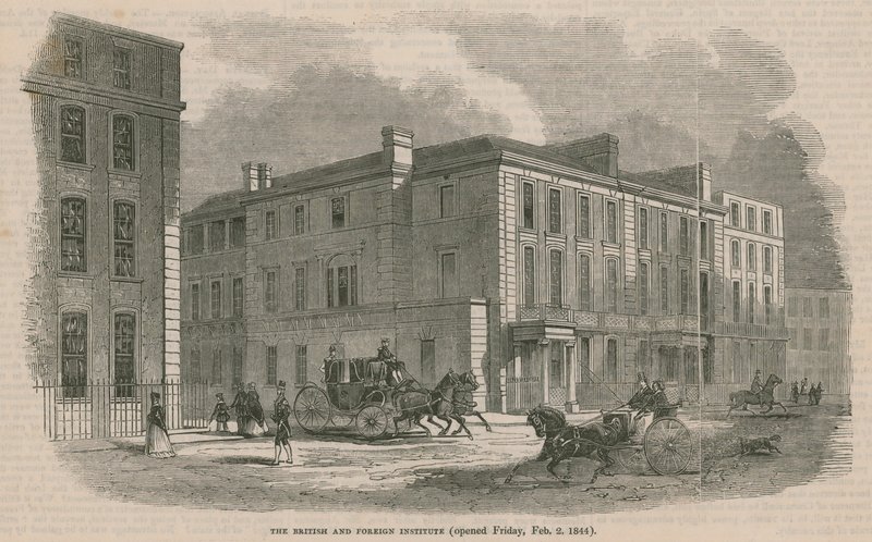 Instytut Brytyjski i Zagraniczny, otwarty w piątek, 2 lutego 1844 r autorstwa English School