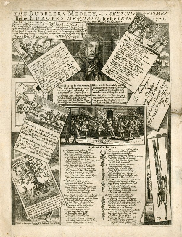 Bubblers Medley, czyli szkic czasów, będący pomnikiem Europy na rok 1720 autorstwa English School