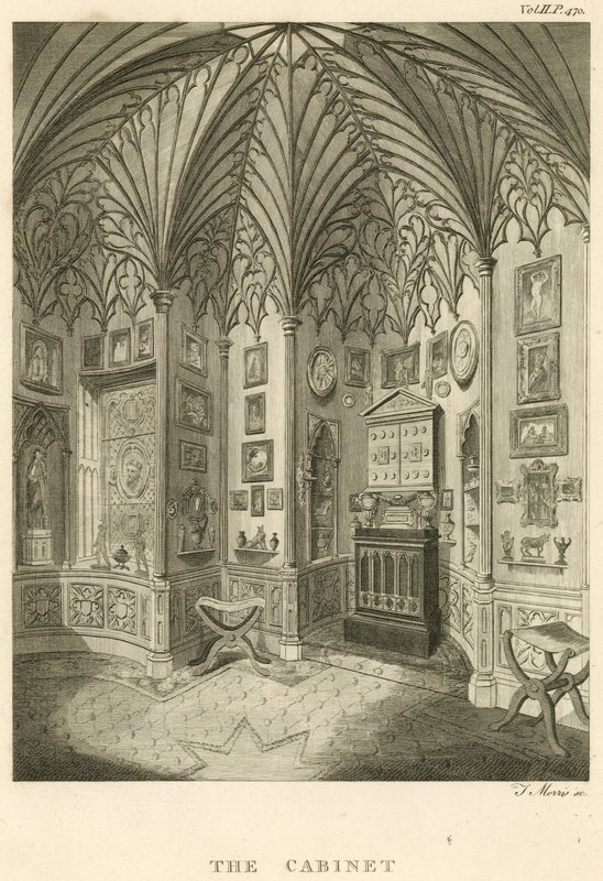 Gabinet w Strawberry Hill, Twickenham, Londyn autorstwa English School