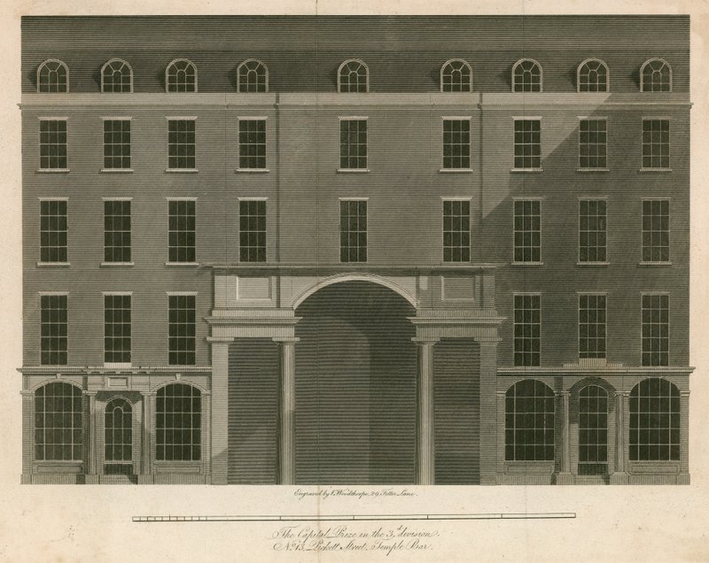 The Capital Prize, 13 Pickett Street, Temple Bar, Londyn autorstwa English School