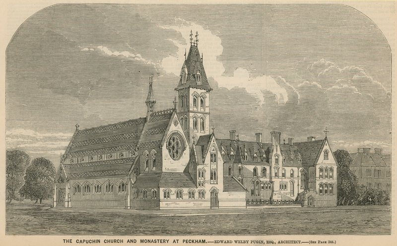 Kościół i klasztor kapucynów w Peckham autorstwa English School