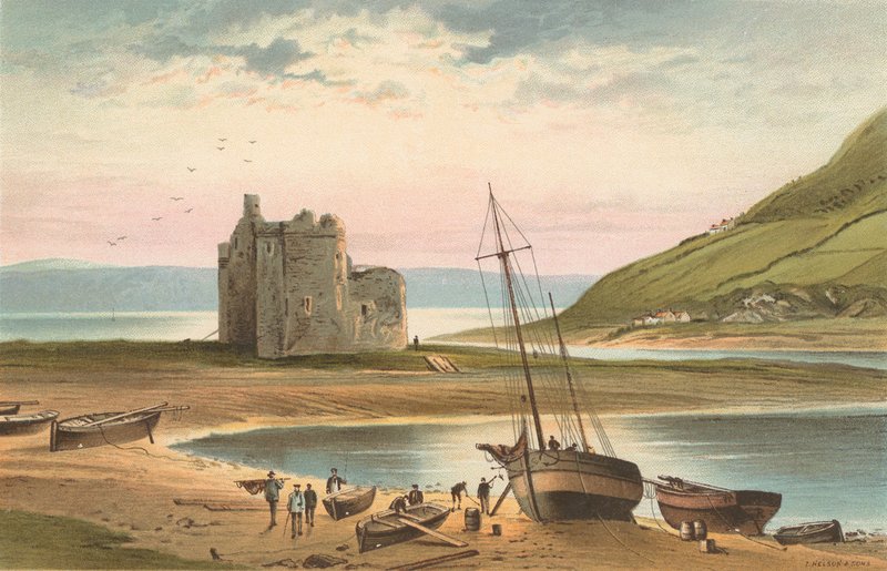 Zamek, Loch Ranza autorstwa English School