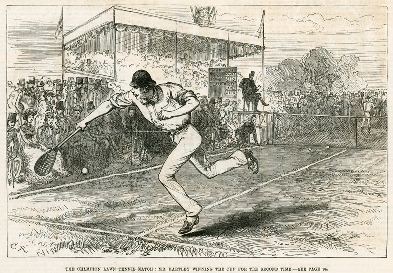 The Champion Lawn Tennis Match: Pan Hartley zdobywa puchar po raz drugi autorstwa English School