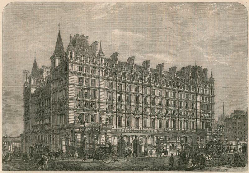 Dworzec kolejowy i hotel Charing-Cross autorstwa English School