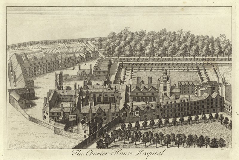 Szpital Charterhouse, Londyn autorstwa English School