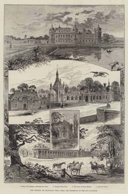Chateau de Chantilly pod Paryżem, rezydencja księcia d