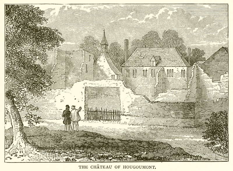 Zamek Hougoumont autorstwa English School