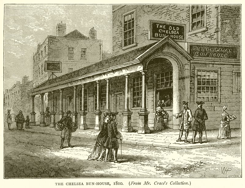 Chelsea Bun-House, 1810 autorstwa English School