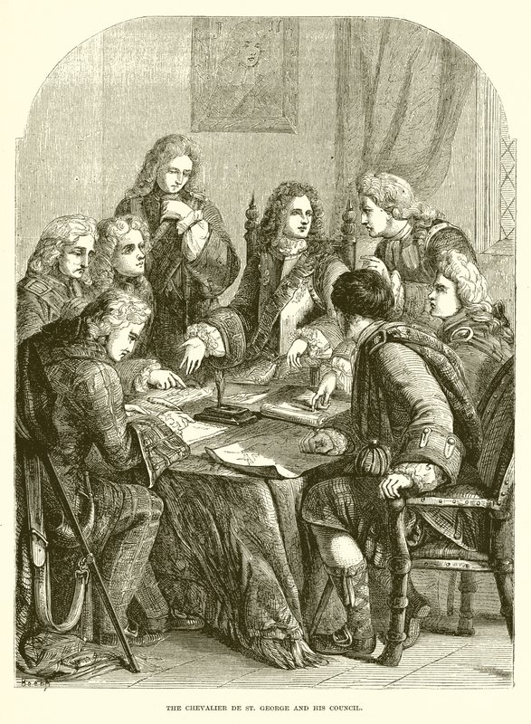 Kawaler de St. George i jego rada autorstwa English School