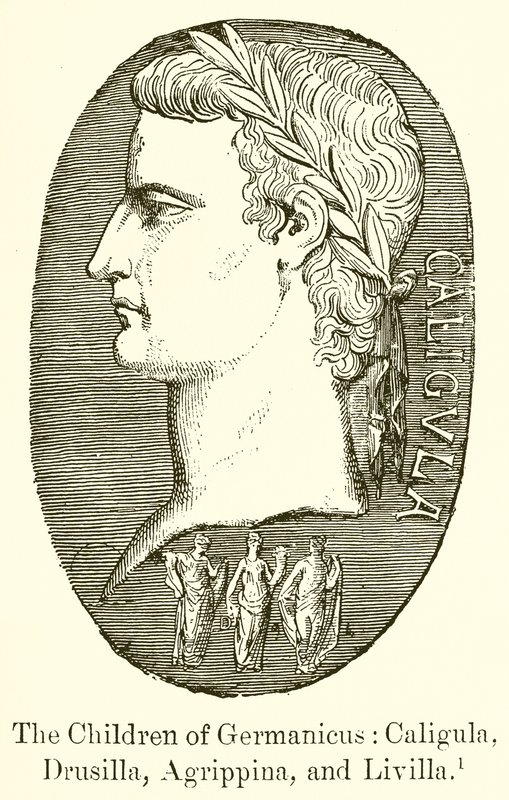 Dzieci Germanika: Kaligula, Drusilla, Agrypina i Livilla autorstwa English School