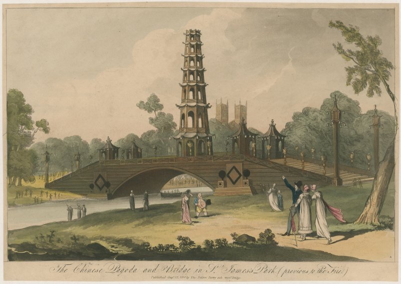 Chińska Pagoda i Most w St James