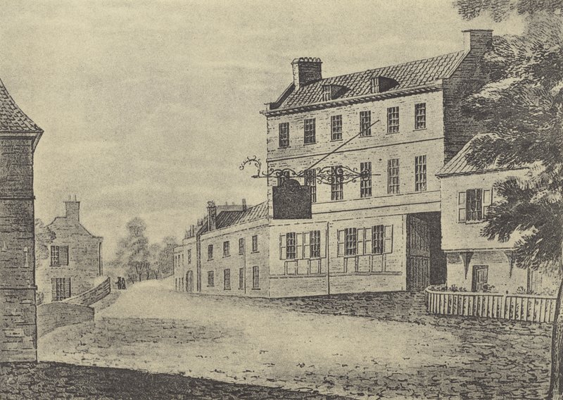 Christopher Inn w Eaton w Buckinghamshire (wklęsłodruk) autorstwa English School