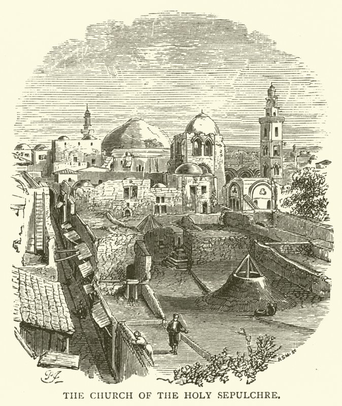Kościół Grobu Pańskiego (rycina) autorstwa English School