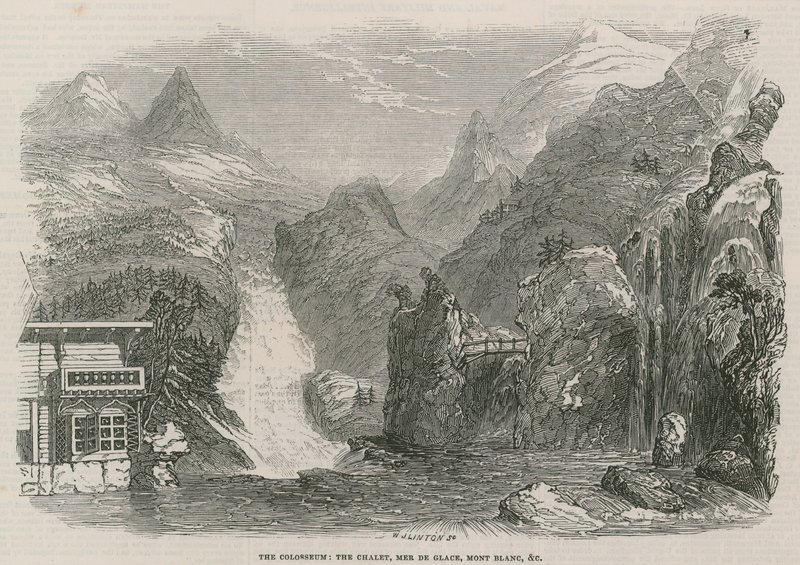 Koloseum - Chata, Mer de Glace, Mont Blanc autorstwa English School