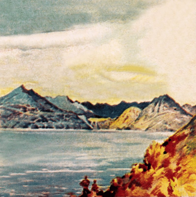 Coolins lub Cuillins ze Skye autorstwa English School