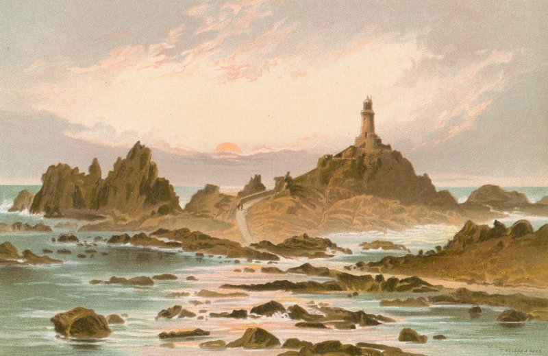 Skały Corbiere — Jersey autorstwa English School