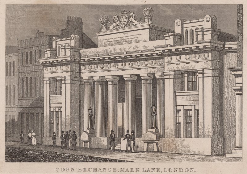 Giełda kukurydzy, Mark Lane, Londyn autorstwa English School