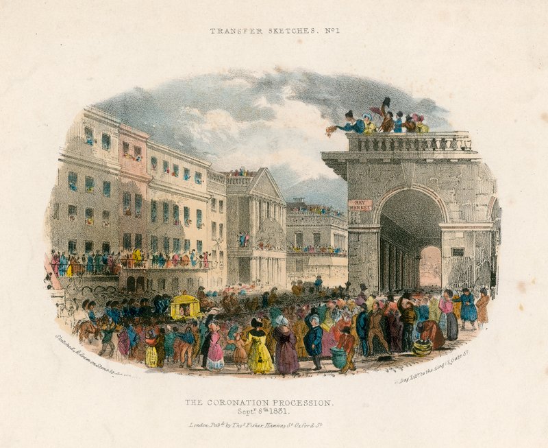 Procesja koronacyjna, 8 września 1831 r. autorstwa English School