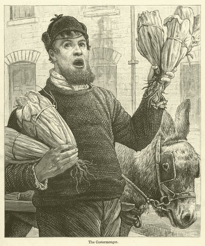 Costermonger (rycina) autorstwa English School