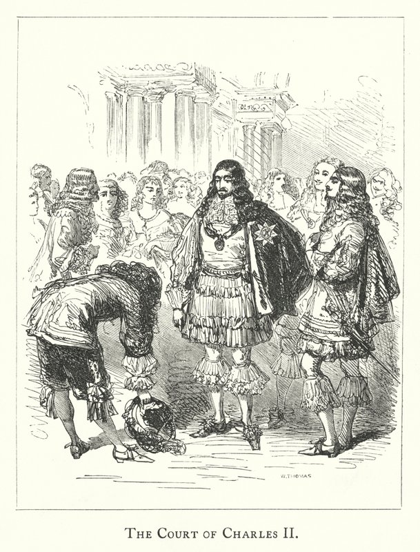 Dwór Karola II (rycina) autorstwa English School