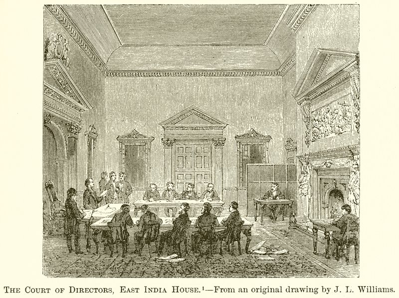 Sąd Dyrektorów, Dom Wschodnioindyjski autorstwa English School