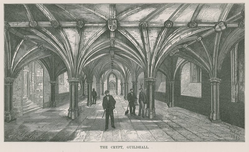 Krypta, Guildhall, Londyn autorstwa English School