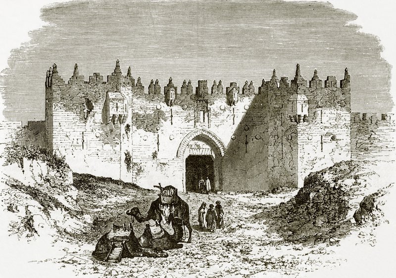 Brama Damaszku, Jerozolima autorstwa English School