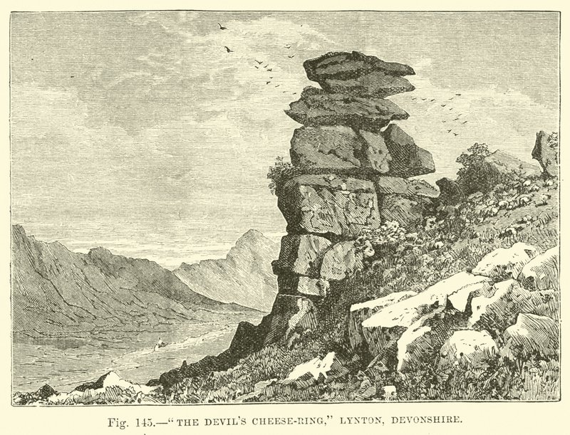 The Devils Ser-Ring, Lynton, Devonshire autorstwa English School