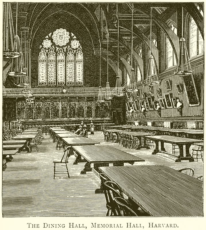 Jadalnia, Sala Pamięci, Harvard autorstwa English School