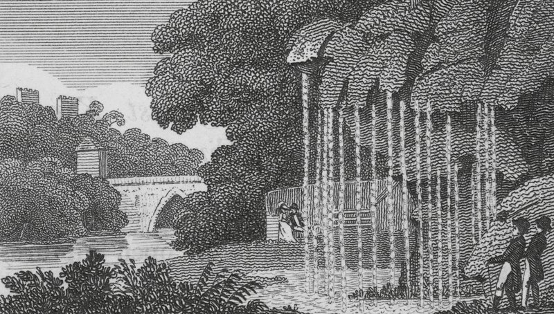 The Dropping Well, Knaresborough (rycina) autorstwa English School