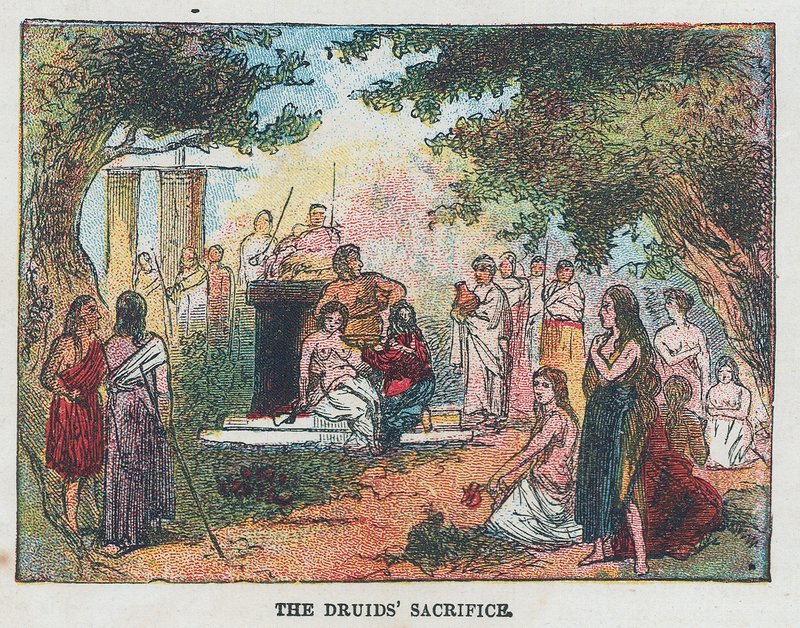 Ofiara druida autorstwa English School