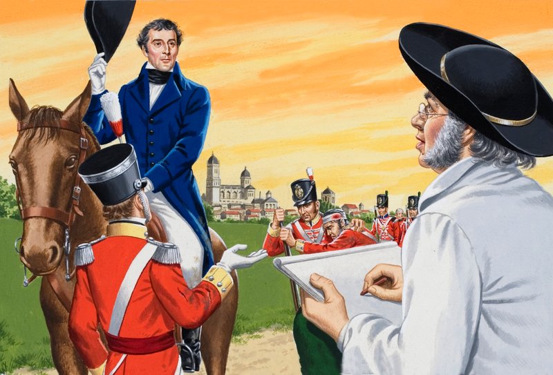 Książę Wellington namalowany przez Goya autorstwa English School