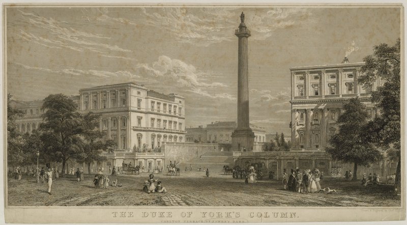 Kolumna księcia Yorku, Carlton Terrace, St James