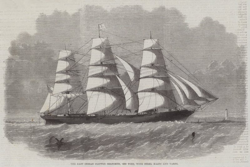 East Indian Clipper Seaforth autorstwa English School