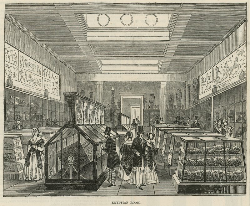 Sala Egipska w Muzeum Brytyjskim autorstwa English School