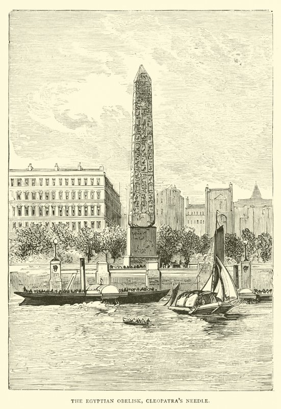 Egipski obelisk, Igła Kleopatry autorstwa English School