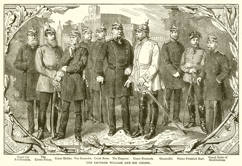 Cesarz Wilhelm i jego wodzowie autorstwa English School