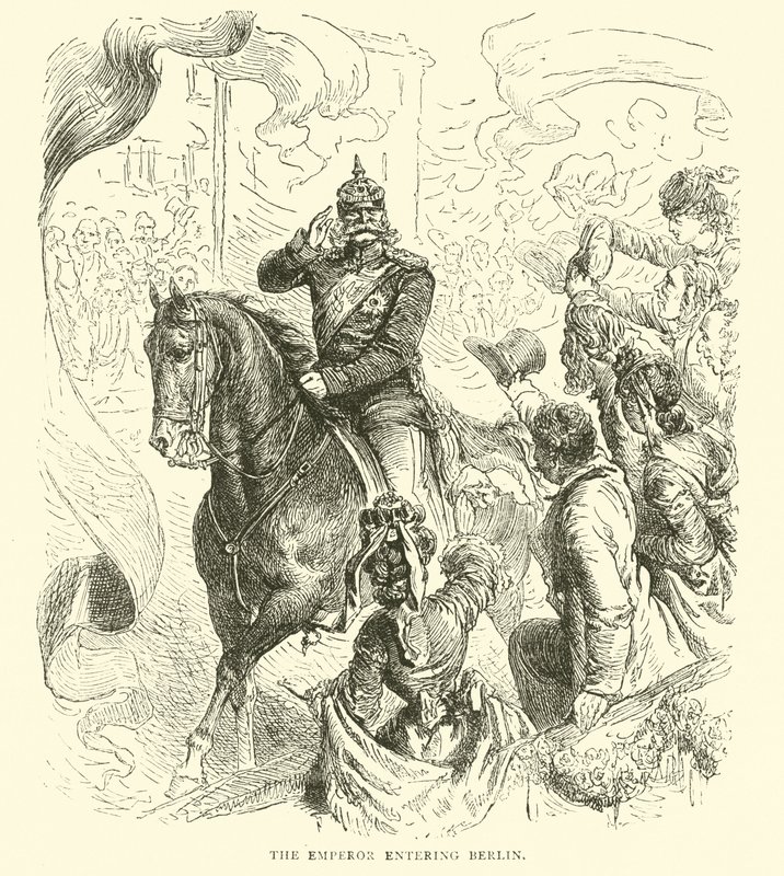 Cesarz wjeżdżający do Berlina, marzec 1871 autorstwa English School