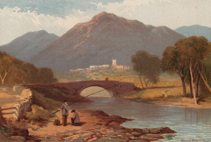 The English Lakes, Ambleside (kolor lito) autorstwa English School