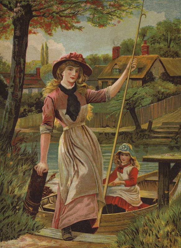 Córka przewoźnika (chromolitho) autorstwa English School
