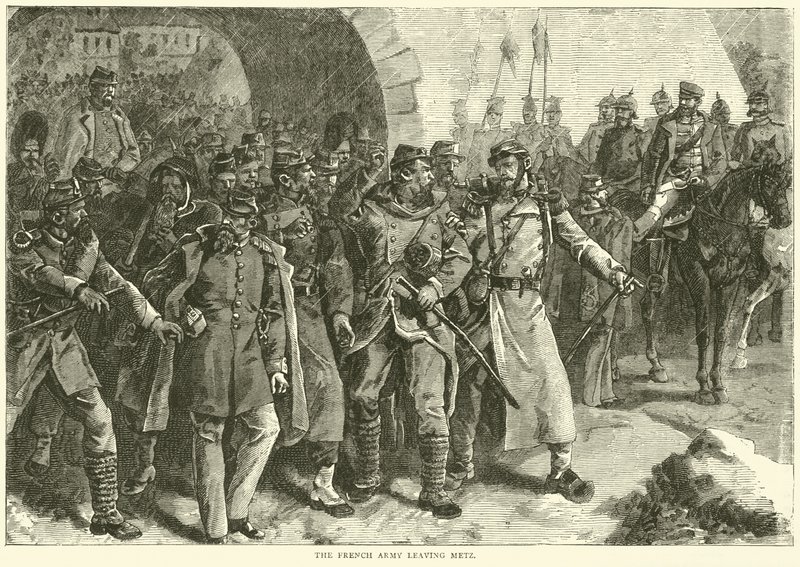 Armia francuska opuszcza Metz, październik 1870 autorstwa English School