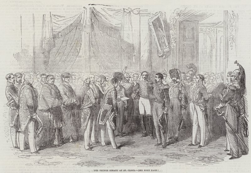 Senat francuski w St Cloud (rycina) autorstwa English School